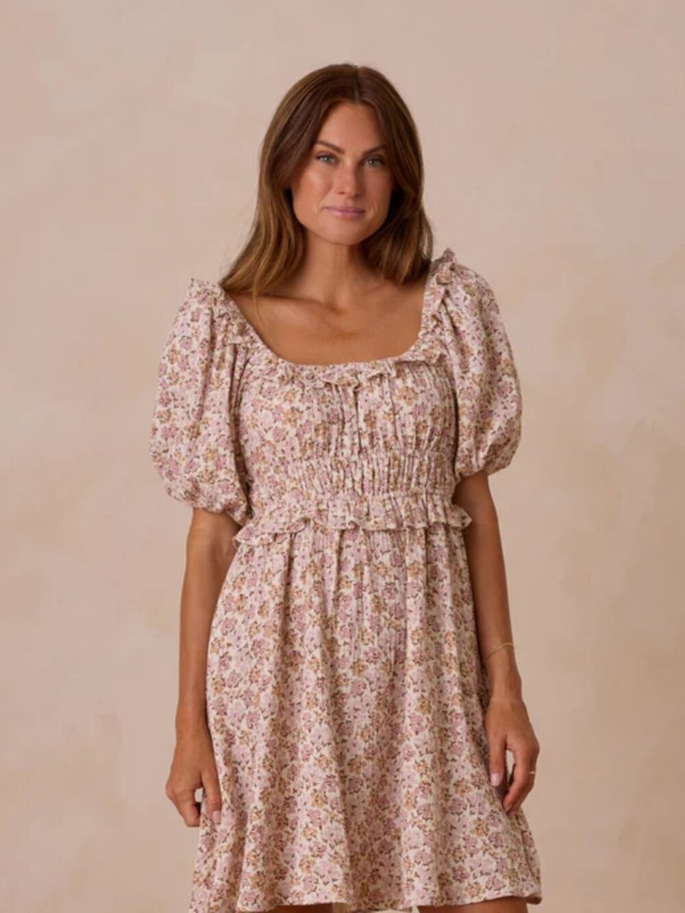 Rylee + Cru Shayla Dress Large Womens Lightweight Casual Summer Wildflower print